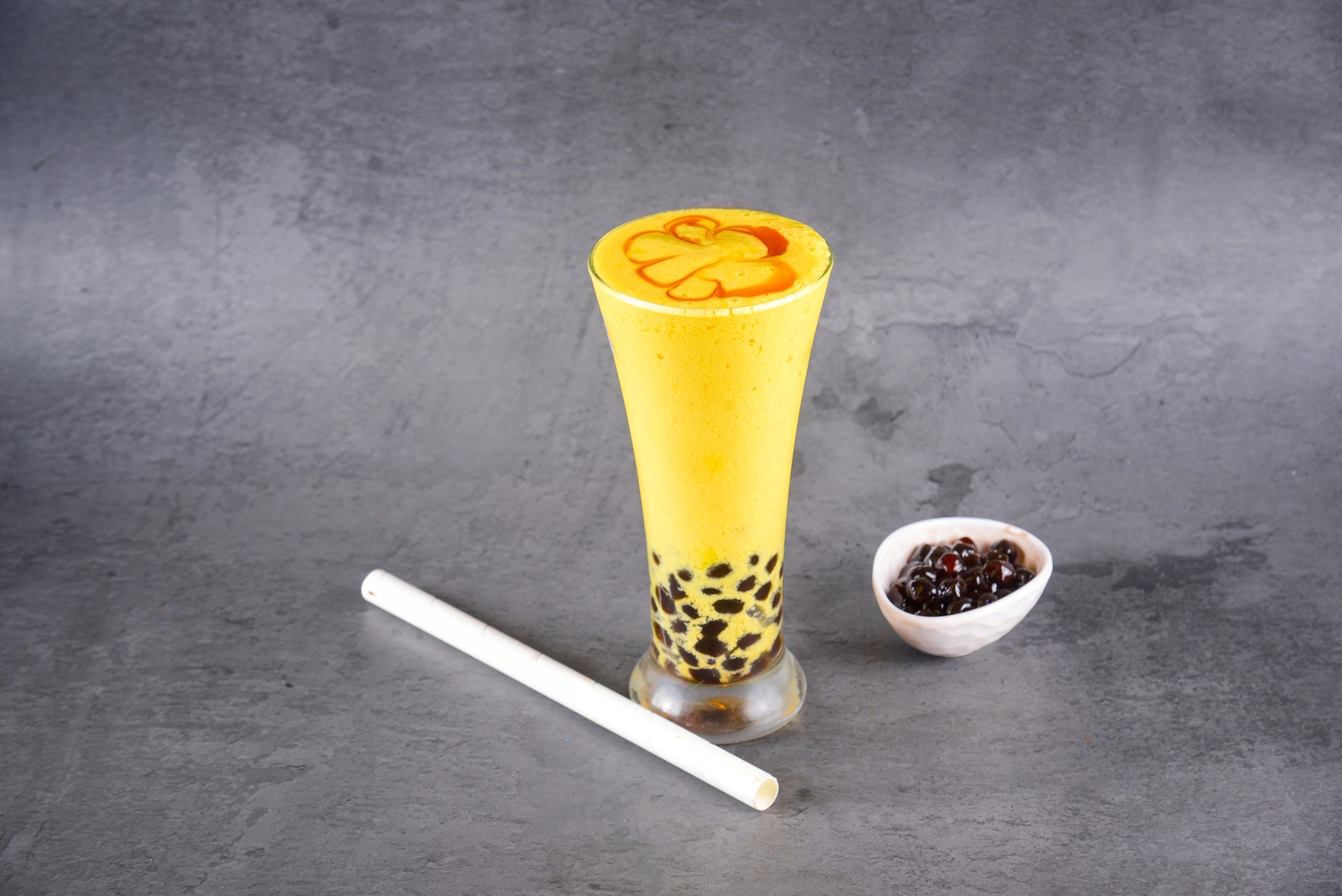 Mango Cheese Cake Bubble Tea