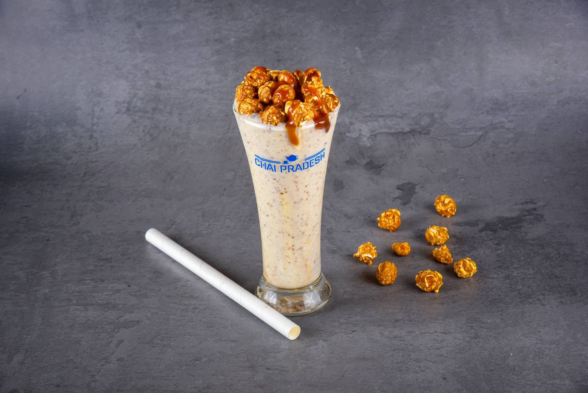 Caramel salted Popcorn Shake Frappe